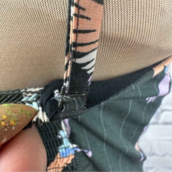 Free People Sunshine Of Your Love Midi Dress Bird Gray Women’s 8 Summer Tropical - Picture 12 of 15